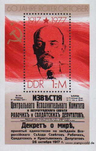 Briefmarken/Stamps Oktoberrevolution/Lenin