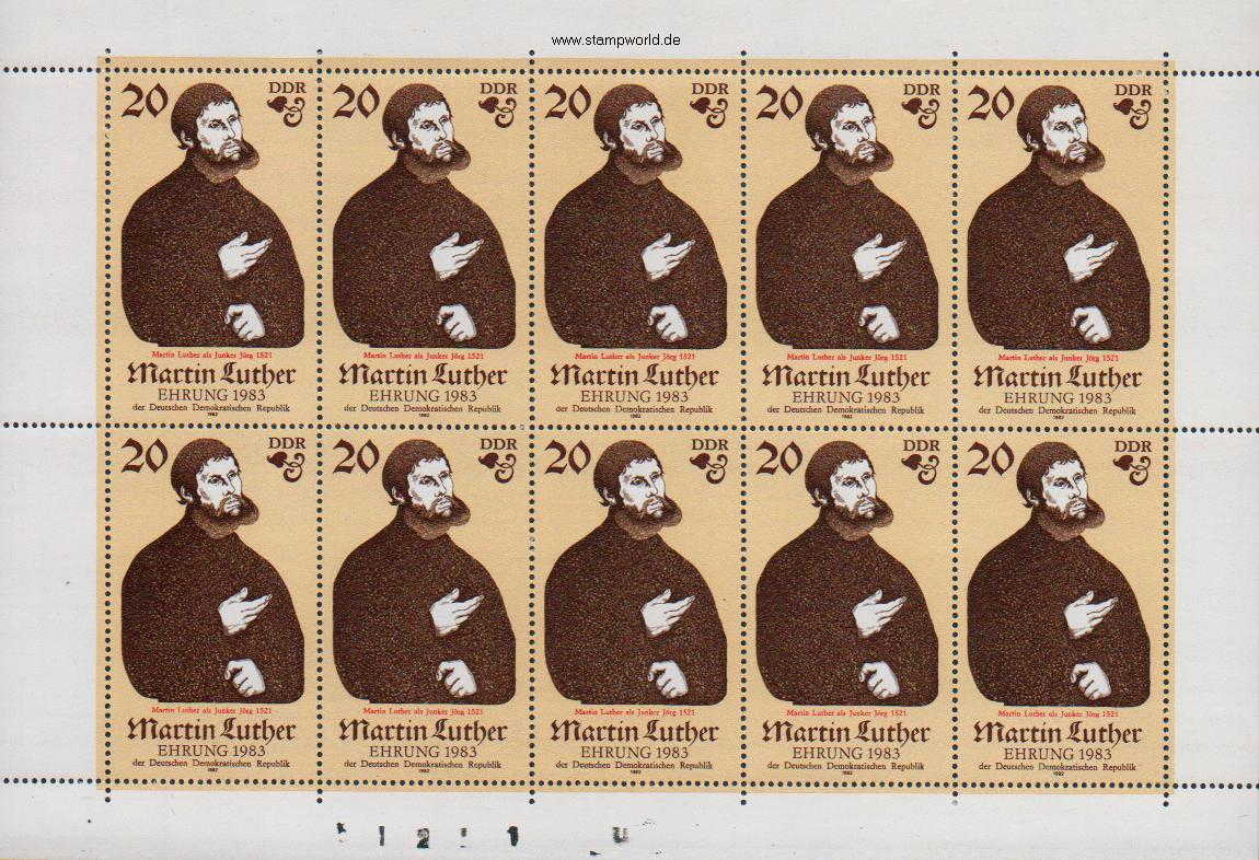 Briefmarken/Stamps Martin Luther/Gemälde/L. Cranach