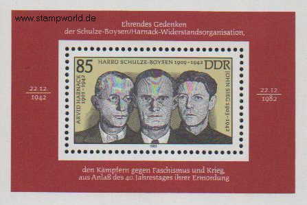 Briefmarken/Stamps Widerstandskämpfer/A. Harnack