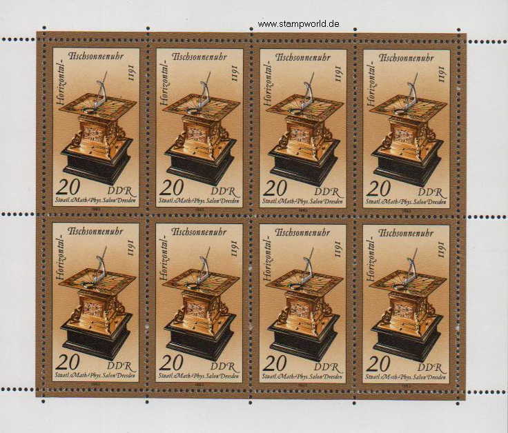 Briefmarken/Stamps Sand-/Sonnen-Uhren