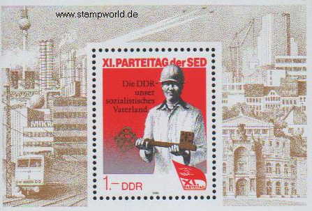 Briefmarken/Stamps Parteitag/Eisenbahn/Wohnungsbau