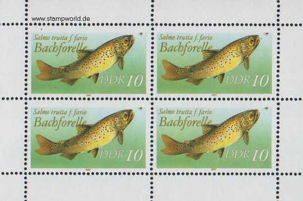 Briefmarken/Stamps Fische/Bachforelle