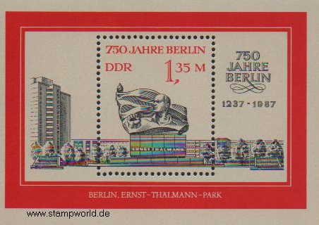 Briefmarken/Stamps 750 J. Berlin/E. Thälmann/Denkmal