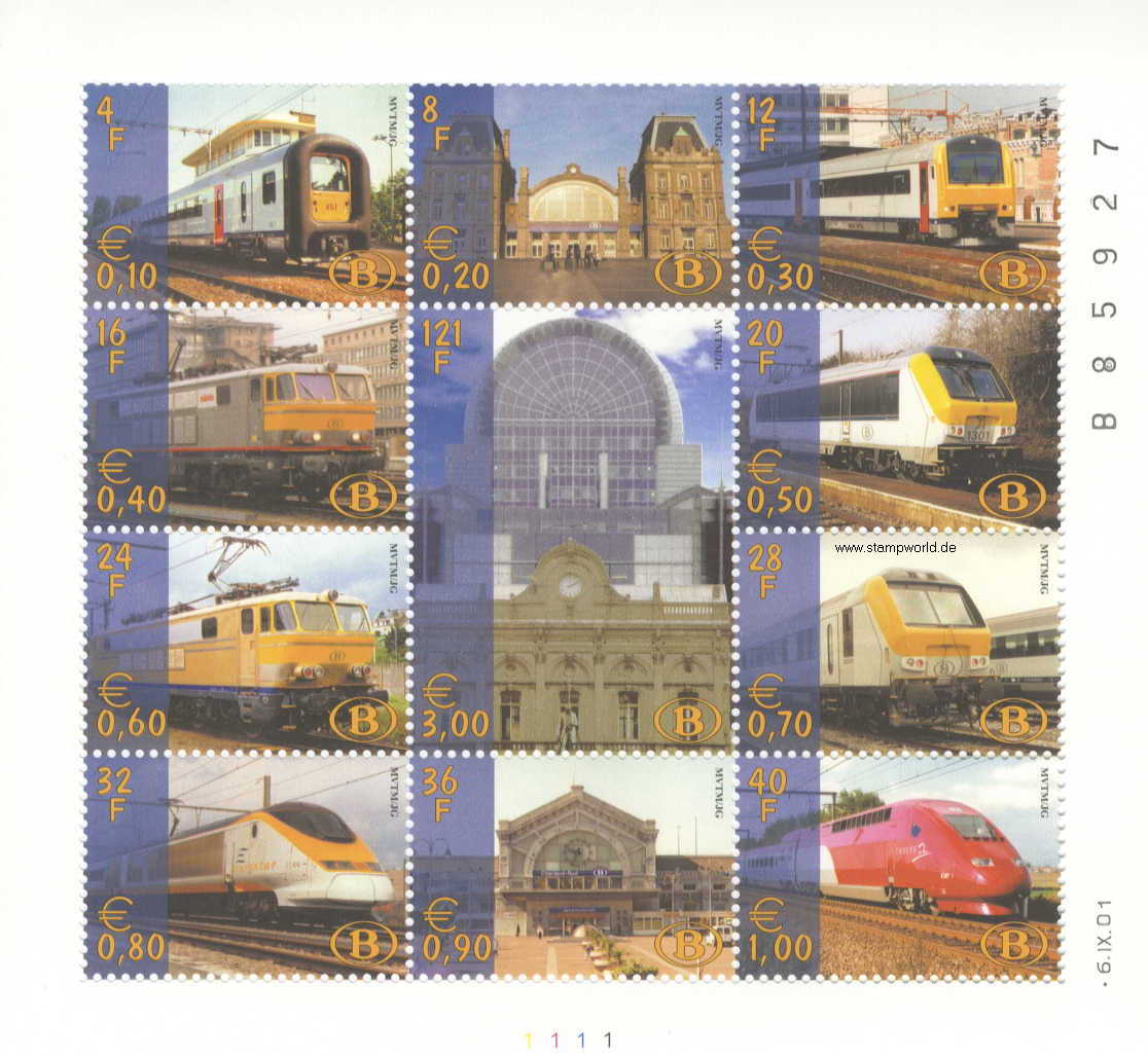 Briefmarken/Stamps Eisenbahnen/Bahnhöfe