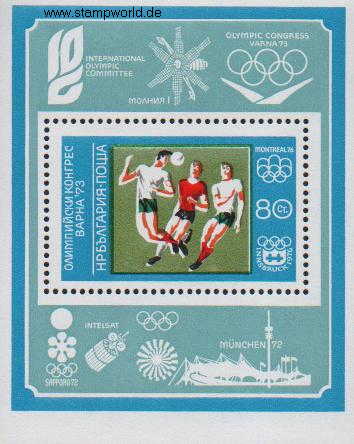Briefmarken/Stamps Olympia München/Fußball/Satelliten