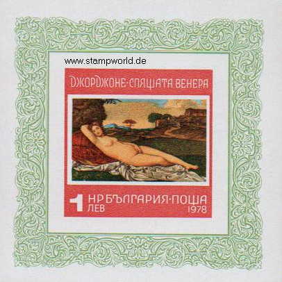 Briefmarken/Stamps Venus-Gemälde (Giorgione)