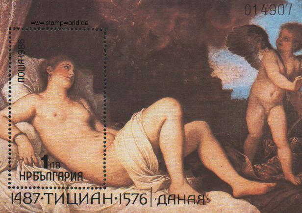Briefmarken/Stamps 500. Geb. Tizian/Akt-Gemälde
