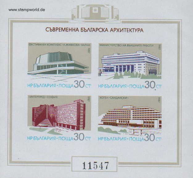 Briefmarken/Stamps moderne Architektur