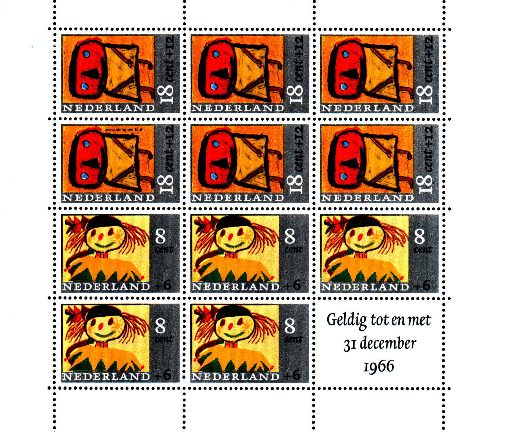 Briefmarken/Stamps Kinderzeichnungen