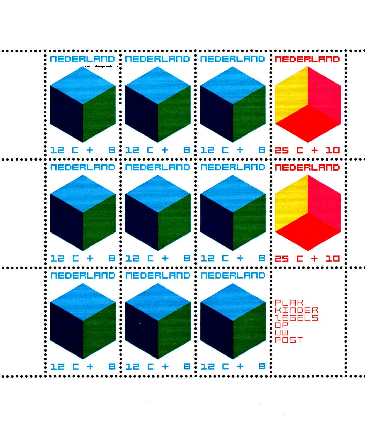 Briefmarken/Stamps Würfel