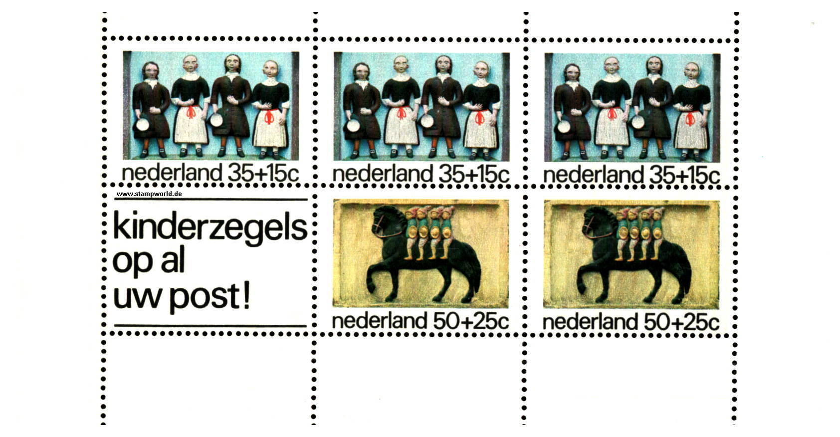 Briefmarken/Stamps Fassadenziersteine/Pferd