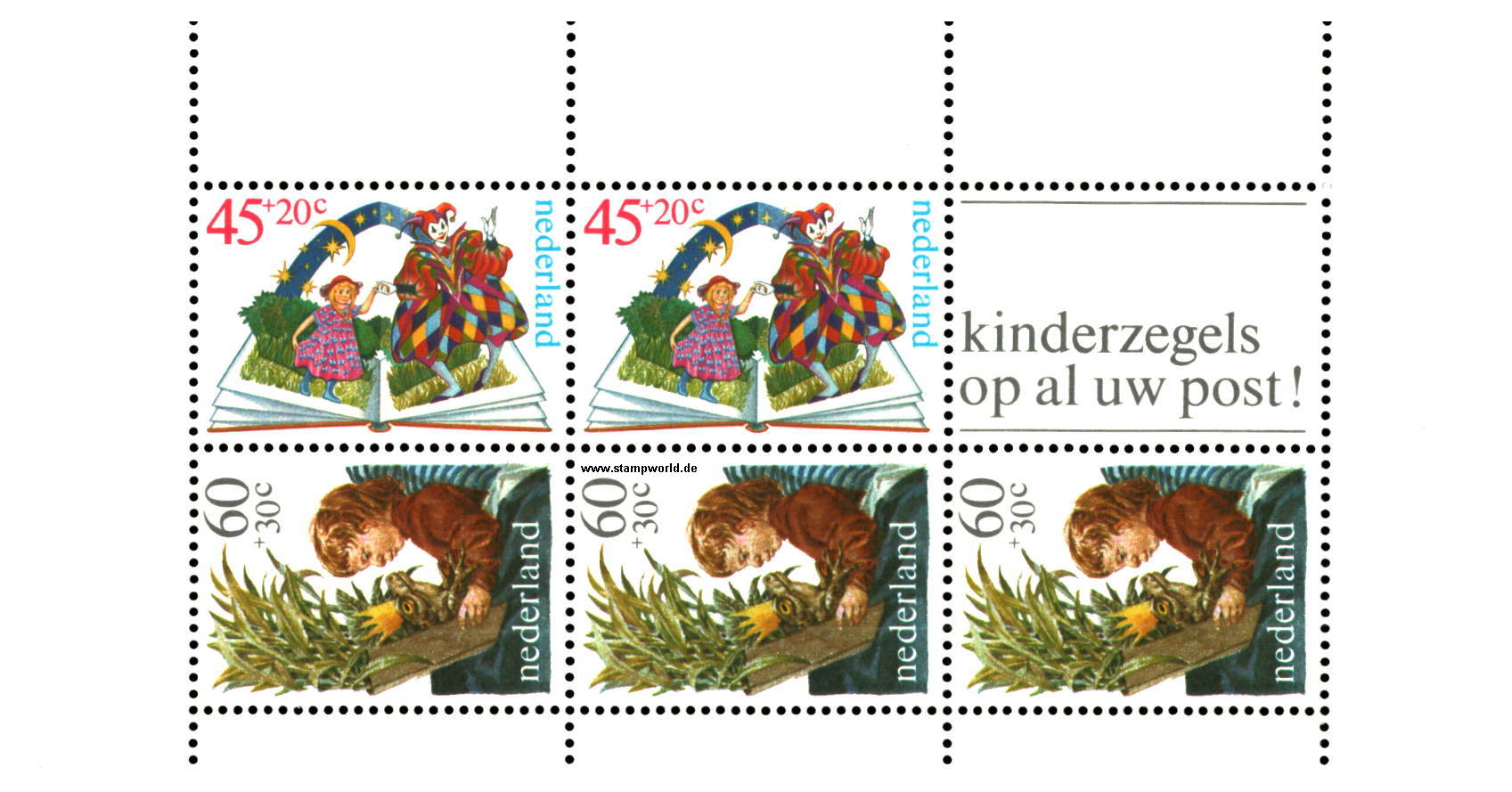 Briefmarken/Stamps Kinder/Bücher/Märchen/Frosch