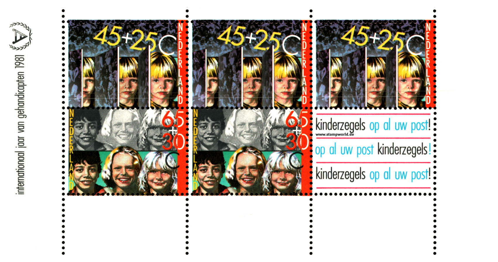 Briefmarken/Stamps Kinder/Jahr der Behinderten