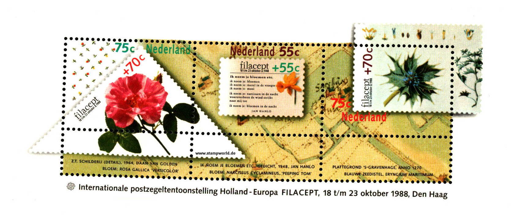 Briefmarken/Stamps FILACEPT/Rose/Blumen (Narcissus)