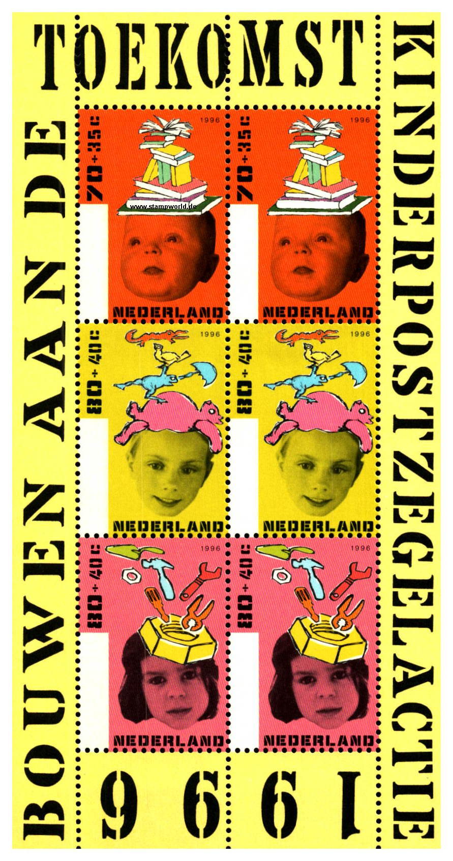 Briefmarken/Stamps Für die Kinder/Bücher/Krokodil stilis./Frosch/Vogel/Katze
