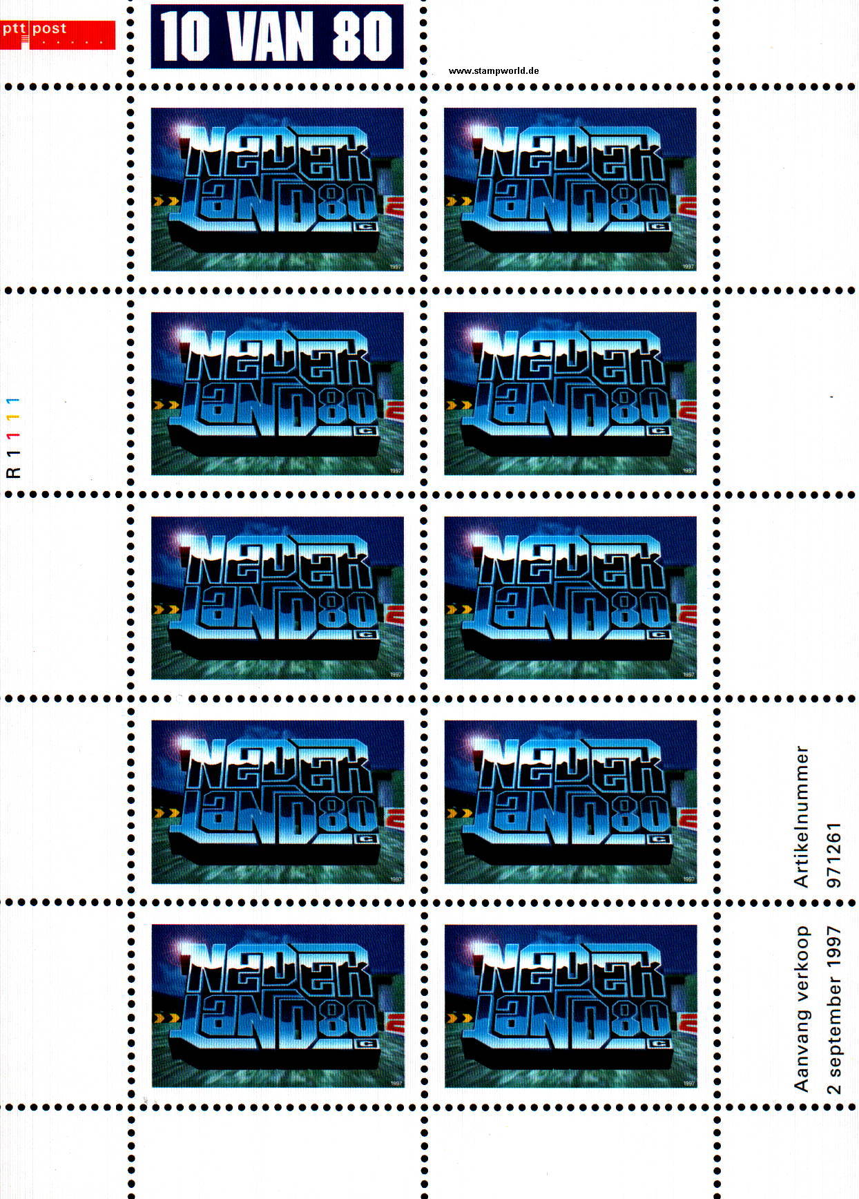 Briefmarken/Stamps Jugendtrends/3-D-Computergrafik