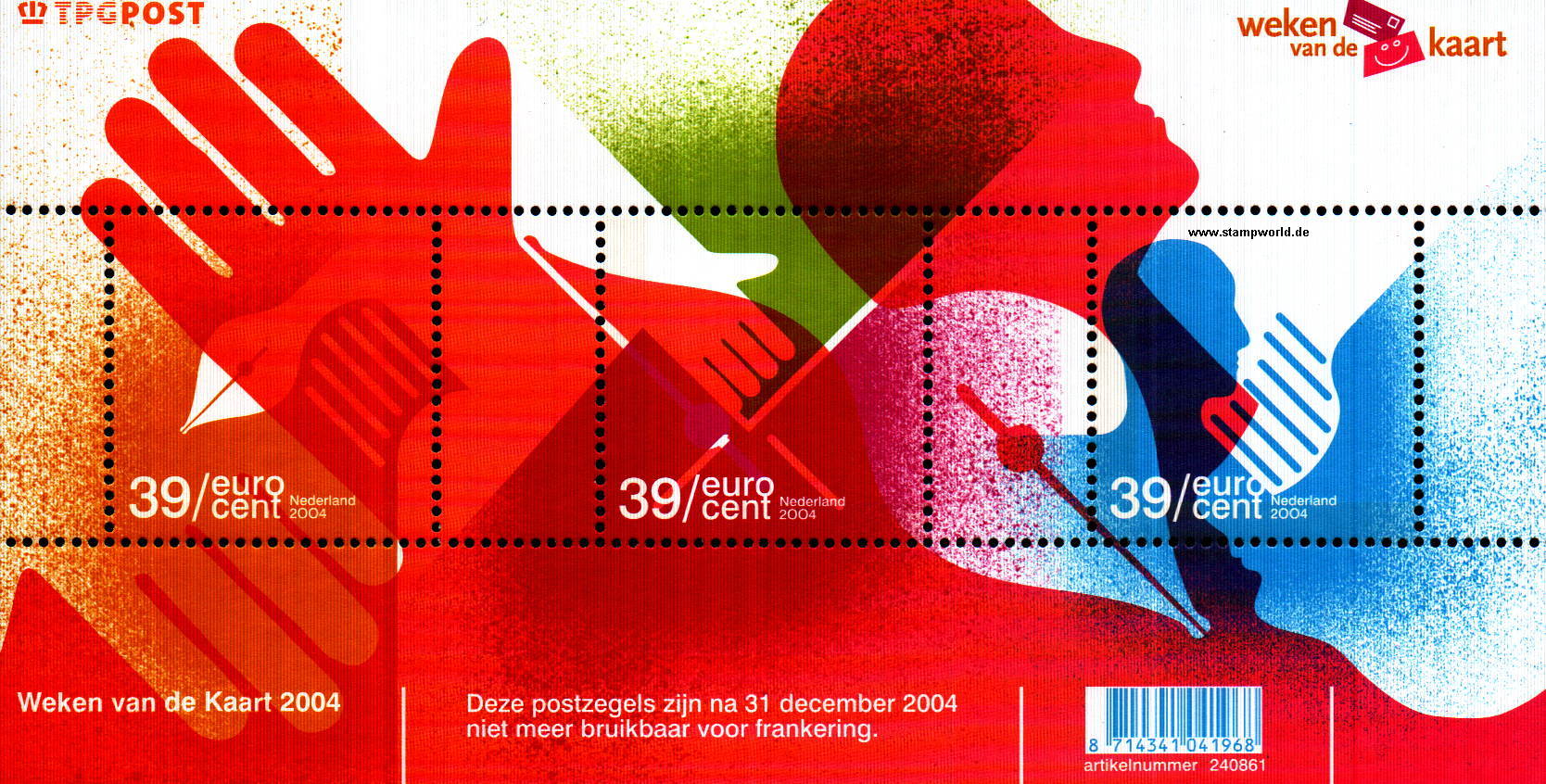 Briefmarken/Stamps Tag der Postkarte