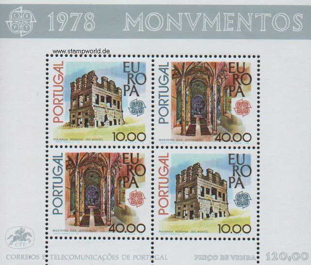 Briefmarken/Stamps Europa/Baudenkmale/Burg/Kloster