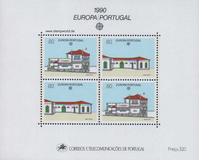 Briefmarken/Stamps Europa/Postgebäude/Postkutschenstation
