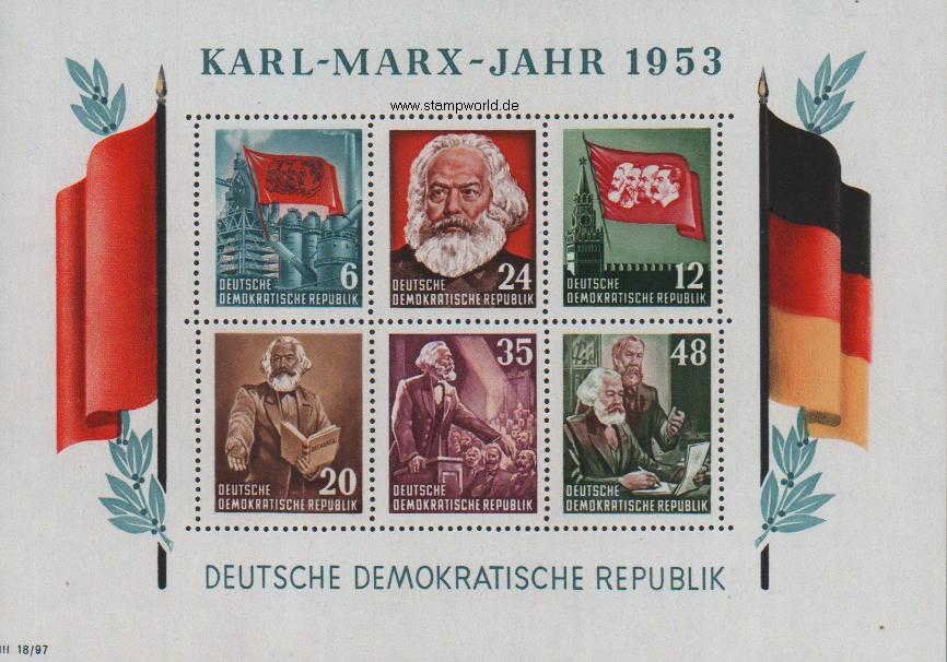 Briefmarken/Stamps Karl-Marx-Jahr