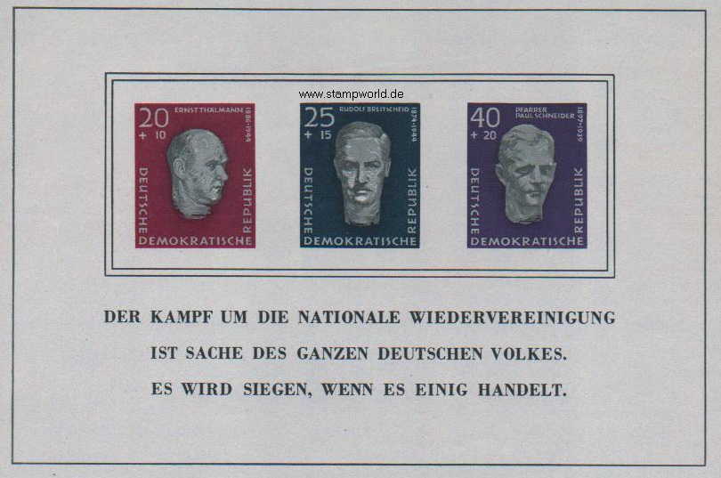 Briefmarken/Stamps Widerstandskämpfer
