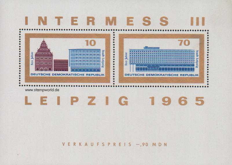Briefmarken/Stamps INTERMESS III/Gebäude