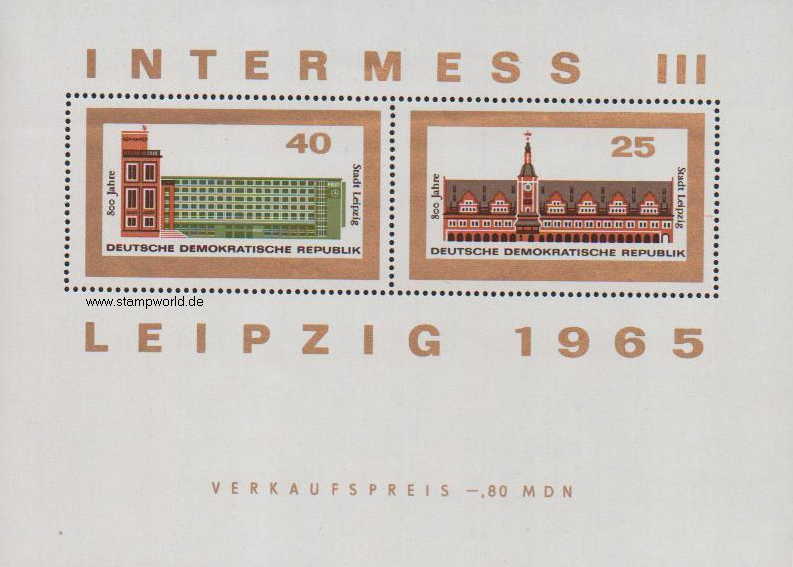Briefmarken/Stamps INTERMESS III/Opernhaus/Postamt